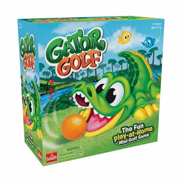 The Fun Play-at-Home Mini-Golf Game" on a sky-blue and green background